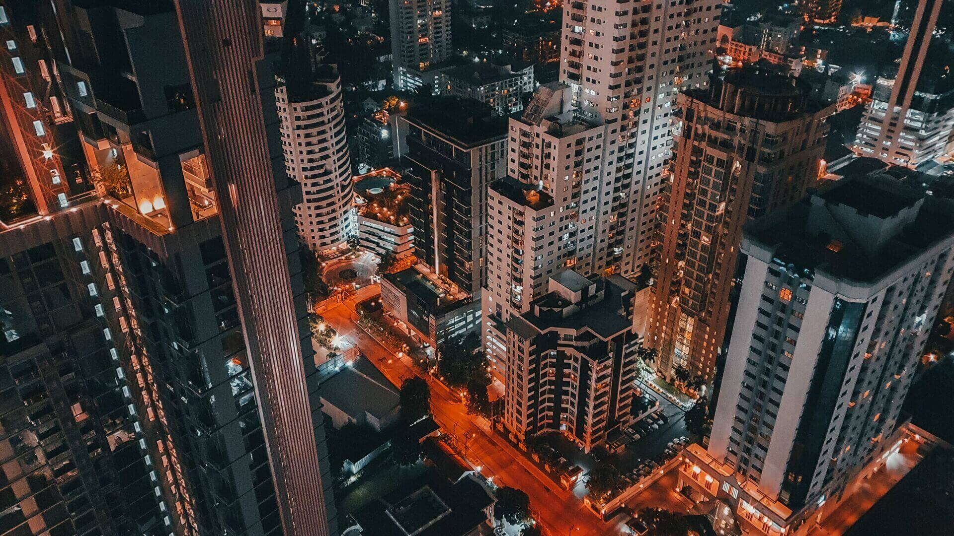 Bangkok city by night